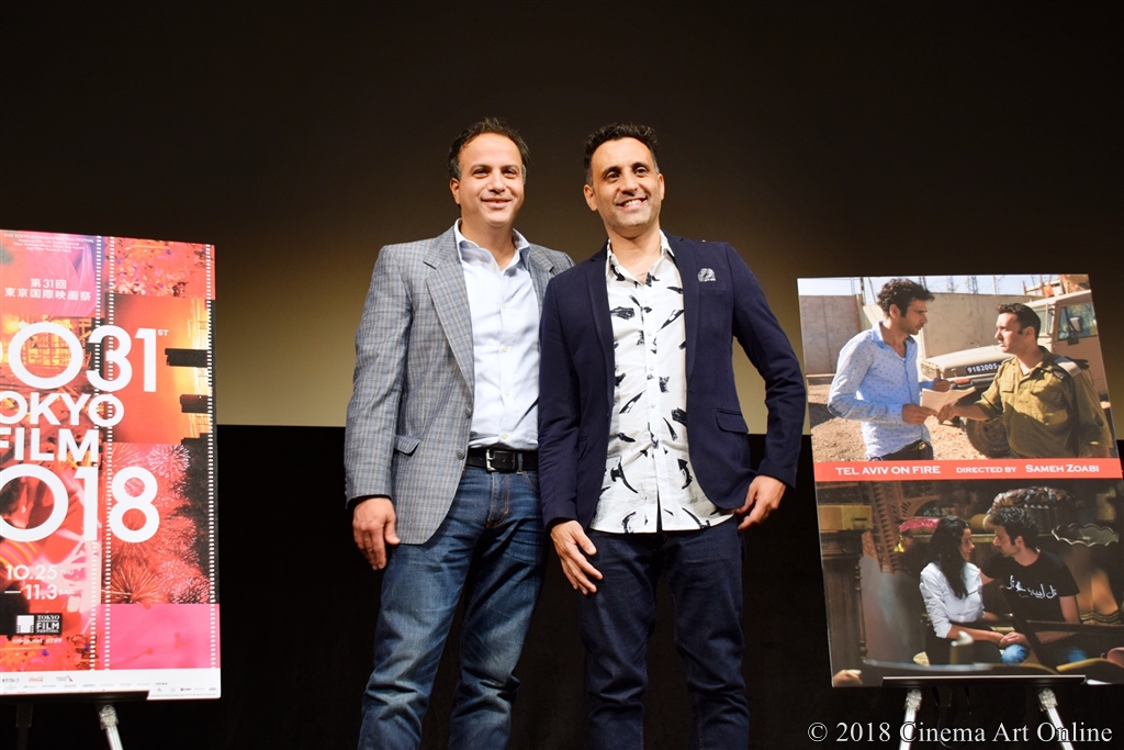 【写真】第31回東京国際映画祭(TIFF) コンペティション部門『テルアビブ・オン・ファイア』Q&A (サメフ・ゾアビ監督、ヤニブ・ビトン)