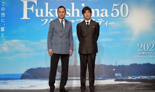 【写真】映画『Fukushima 50（フクシマフィフティ）』クランクアップ記者会見 (渡辺謙、佐藤浩市)