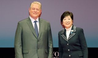 【写真】アル・ゴア（米元副大統領）＆ ⼩池百合⼦東京都知事