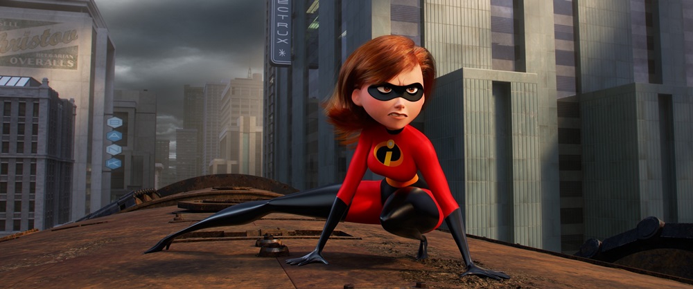 SHE'S BACK - Elastigirl may have hung up her supersuit when the supers were lying low, but in "Incredibles 2," she's recruited to lead a campaign to bring them back into the spotlight. With the full support of her family behind her, Helen finds she's still at the top of her game when it comes to fighting crime. Featuring the voice of Holly Hunter as Helen Parr aka Elastigirl, "Incredibles 2" opens in U.S. theaters June 15, 2018. ©2018 Disney•Pixar. All Rights Reserved.