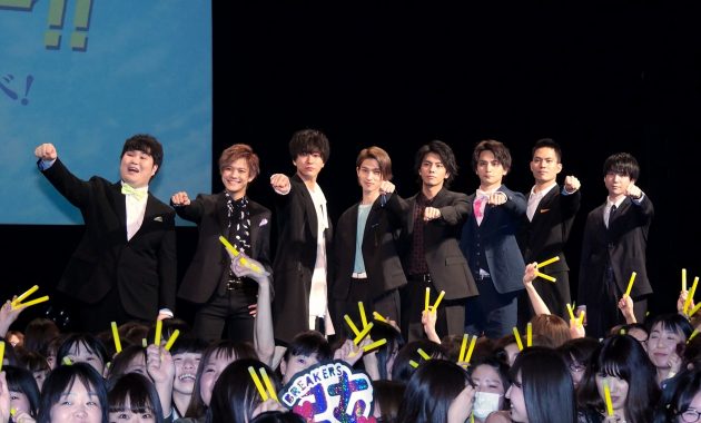 【写真】映画『チア男子!!』完成披露試写会イベント (横浜流星、中尾暢樹、瀬戸利樹、岩谷翔吾、菅原健、小平大智、浅香航大、風間太樹監督)