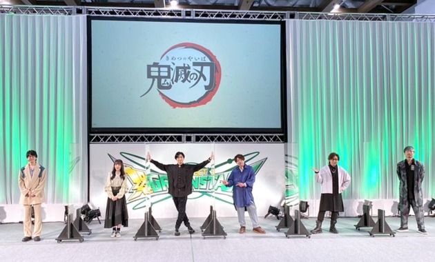 【画像】AnimeJapan 2021 アニメ『鬼滅の刃』スペシャルステージ (花江夏樹、鬼頭明里、下野紘、松岡禎丞、日野聡、小西克幸)
