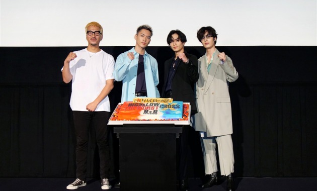 【写真】「HiGH＆LOW THE WORST」ドラマ・映画一気見上映会 舞台挨拶 (川村壱馬／THE RAMPAGE、三山凌輝／BE:FIRST／RYOKI、うえきやサトシ、塩野瑛久)