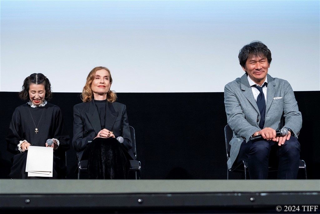 【写真】第37回 東京国際映画祭(TIFF) 特別上映 映画『不思議の国のシドニ』Q&A (イザベル・ユペール、伊原剛志、エリーズ・ジラール監督)