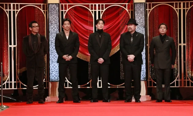 【写真】第48回 日本アカデミー賞 授賞式 優秀助演男優賞 レッドカーペット (内野聖陽、大沢たかお、岡田将生、佐藤二朗、山田孝之)