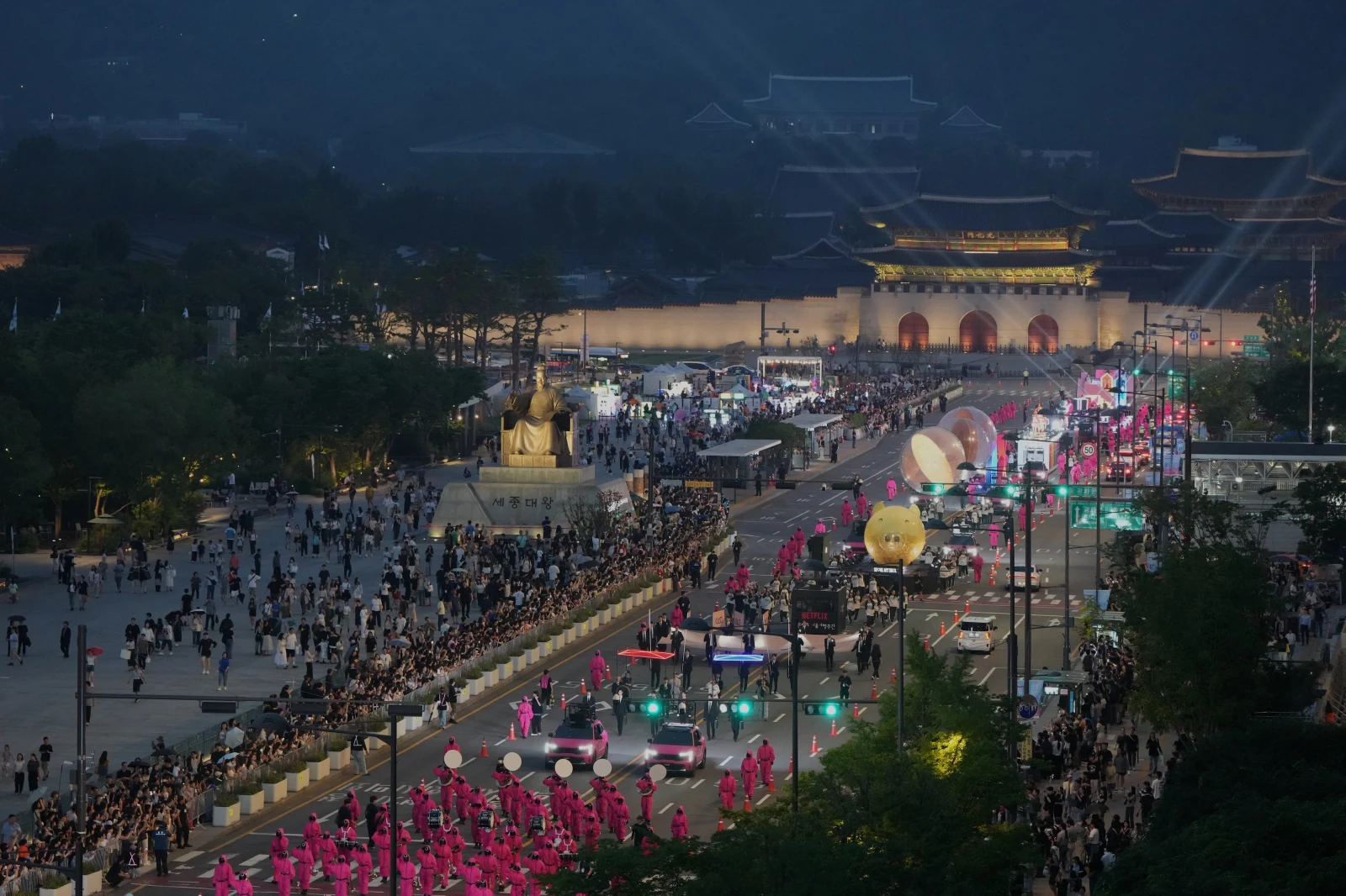 【写真】Netflixシリーズ「イカゲーム」シーズン3 韓国パレード・イベント