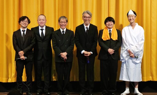 【写真】映画『ひみつきちのつくりかた』新文芸坐上映記念舞台挨拶 (廣末哲万、佐藤貢三、藤田健彦、もりたかお、白畑真逸、板橋知也監督)