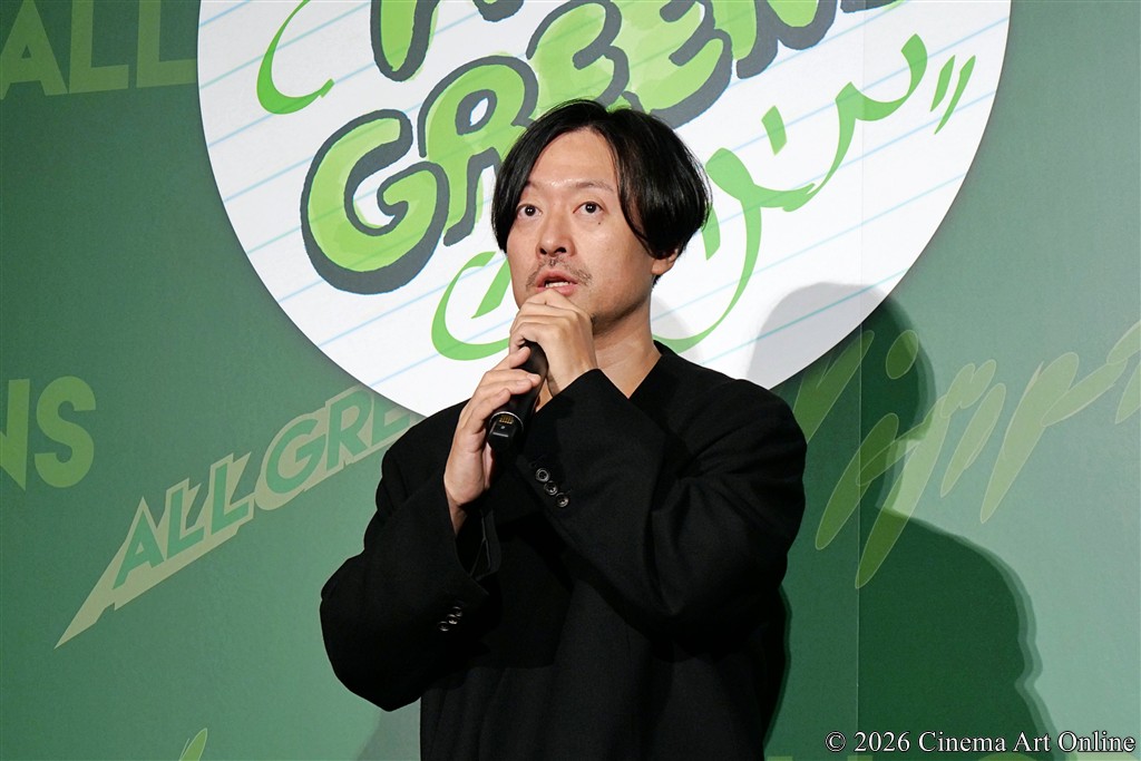 【写真】 映画『万事快調〈オール・グリーンズ〉』完成披露上映会 舞台挨拶 (児山隆監督)