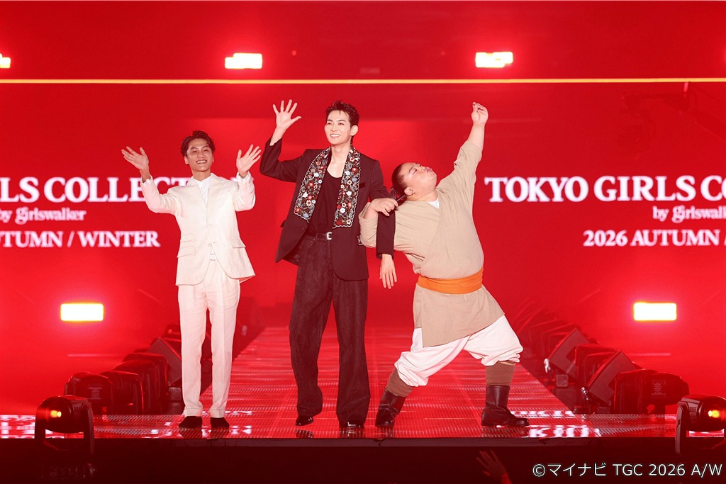 【写真】マイナビ TGC 2026 A/W TBS系日曜劇場『VIVANT』SPECIAL STAGE ランウェイ(竜星涼、オーム・タナパック、富栄ドラム)
