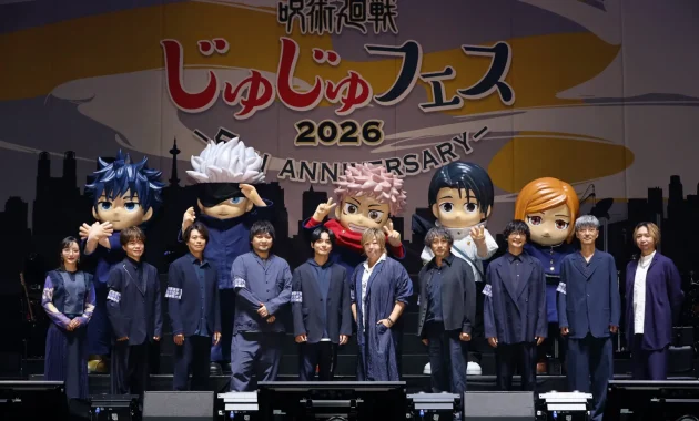 【写真】TVアニメ「呪術廻戦」5周年記念イベント「じゅじゅフェス 2026 -5th anniversary-」DAY1 (榎木淳弥、緒方恵美、中村悠一、櫻井孝宏、島﨑信長、諏訪部順一、浪川大輔、中井和哉、東地宏樹、松澤ネキ)
