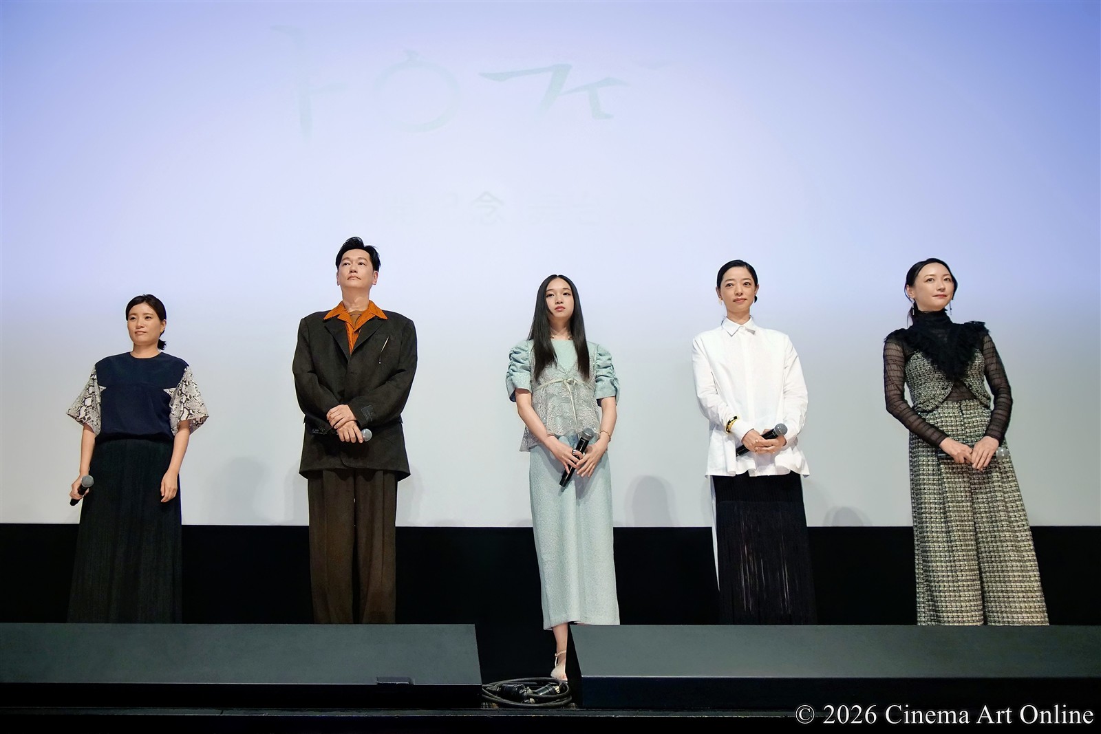 【写真】映画『トロフィー』公開記念舞台挨拶 (恒那、井浦 新、市川実和子、ちすん、孫明雅監督)