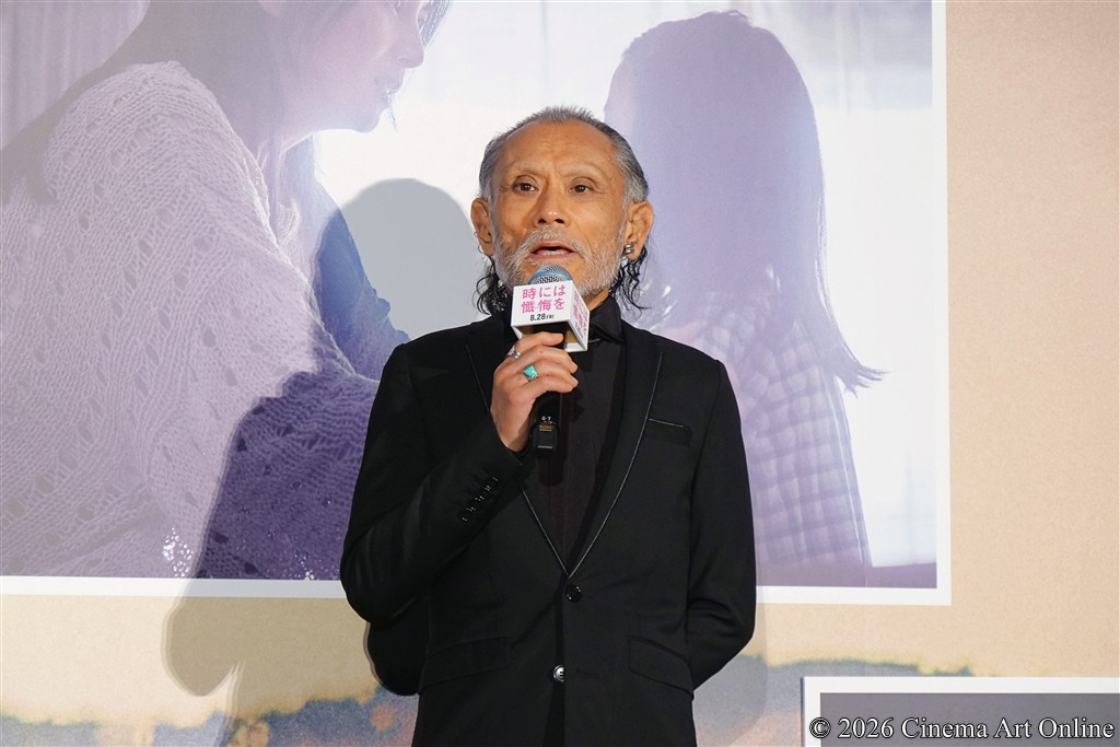 【写真】映画『時には懺悔を』完成披露試写会 舞台挨拶 (片岡鶴太郎)