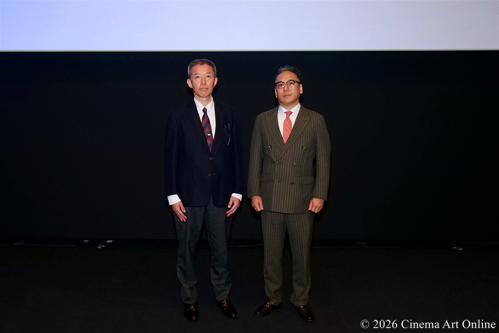 【写真】CINEMA SUNSHIN (シネマサンシャイン三郷 スクリーン12) BESTIA IN Dolby Vision+Atmos™ 内覧会 佐々木 武彦(佐々木興業 代表取締役社長)、尾崎 卓也(DOLBY JAPAN株式会社 シネマ＆コンテンツソリューション部 部長)