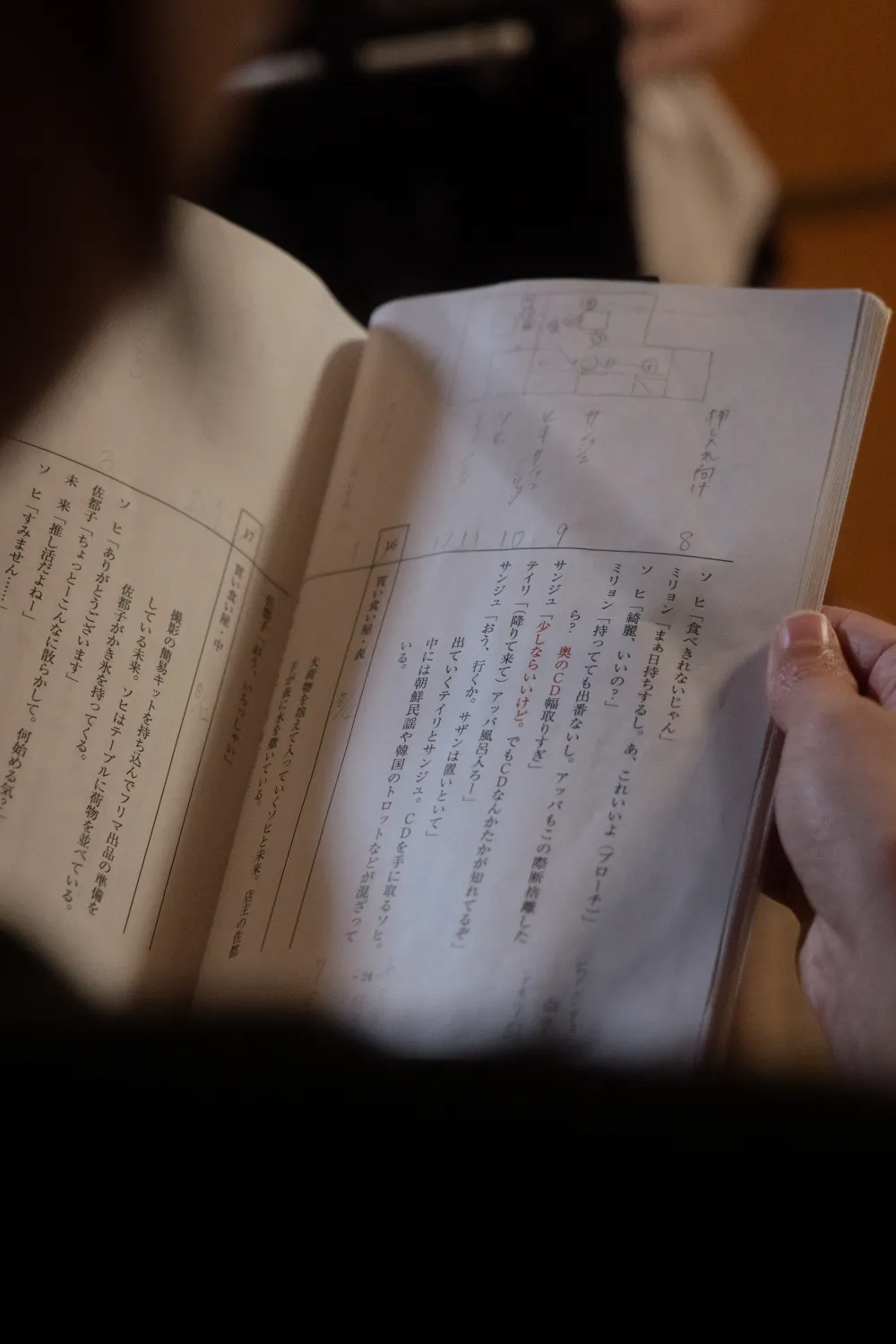 【写真】映画『トロフィー』メイキングカット (台本)
